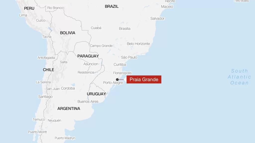Un balon cu aer cald s-a prăbușit în orașul Praia Grande din Brazilia