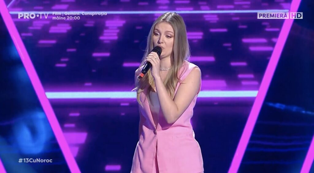 Alexia Roșca a fost certată că a cântat fără suflet