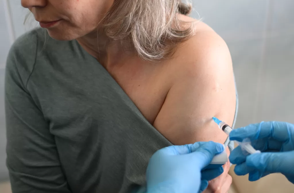 Vaccinarea unei doamne