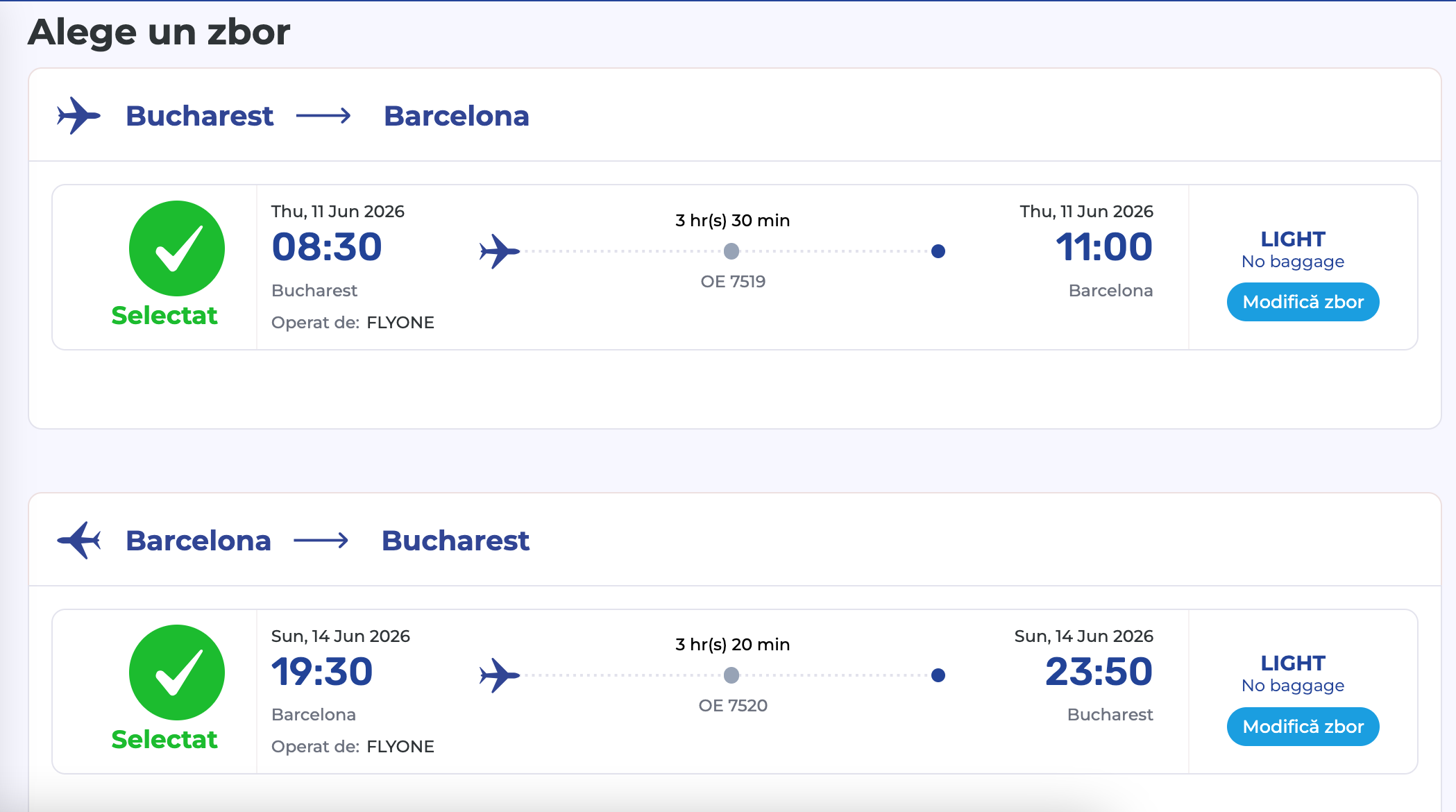 Cât costa un bilet București - Barcelona și retur