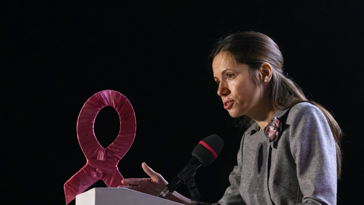 De Ziua Mondială a Luptei Împotriva Cancerului de Sân Mirabela Grădinaru a pornit iluminatul roz la Palatul Cotroceni. Ce ocupație are Prima Doamnă a României