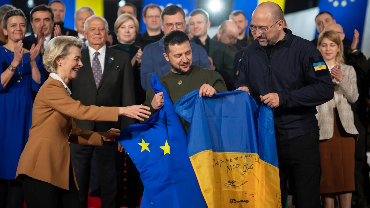 Ucraina ar putea adera la UE până în 2027. Propunerea inclusă în cea mai nouă versiune a planului de pace