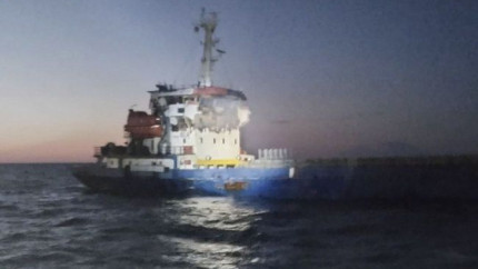 O dronă rusă a lovit o navă în Marea Neagră