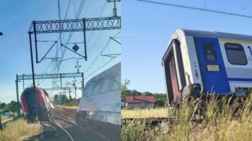 Două trenuri de pasageri s-au ciocnit