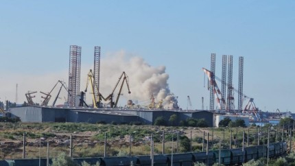 Incendiu uriaș în portul Constanța