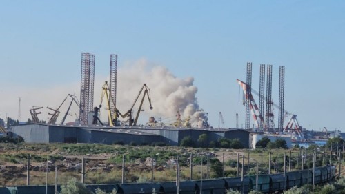 Incendiu uriaș în portul Constanța