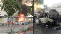 O mașină a unei școli de șoferi a luat foc în timpul mersului. Care este starea elevei și instructorului