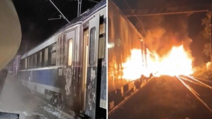 Un TIR a intrat într-un tren cu 200 de pasageri