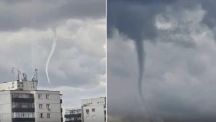 Pâlnie de tornadă în România. Unde s-a format