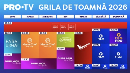 Anunțul Pro TV pentru cei care urmăresc Masterchef și Vocea României