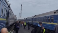 O dronă a căzut peste un tren de pasageri